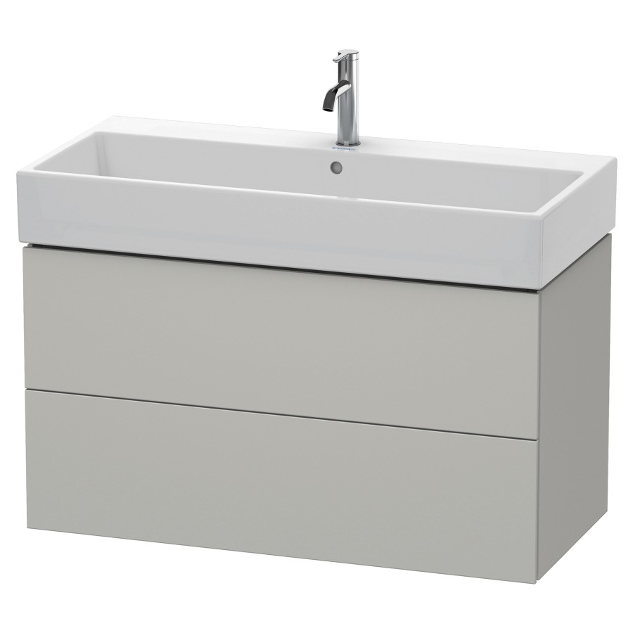 Élément inférieur L-CUBE
98,4 x 54,4 x 45,9 cm
élément à 2 tiroirs, pour
lavabo Vero Air 212 387-390