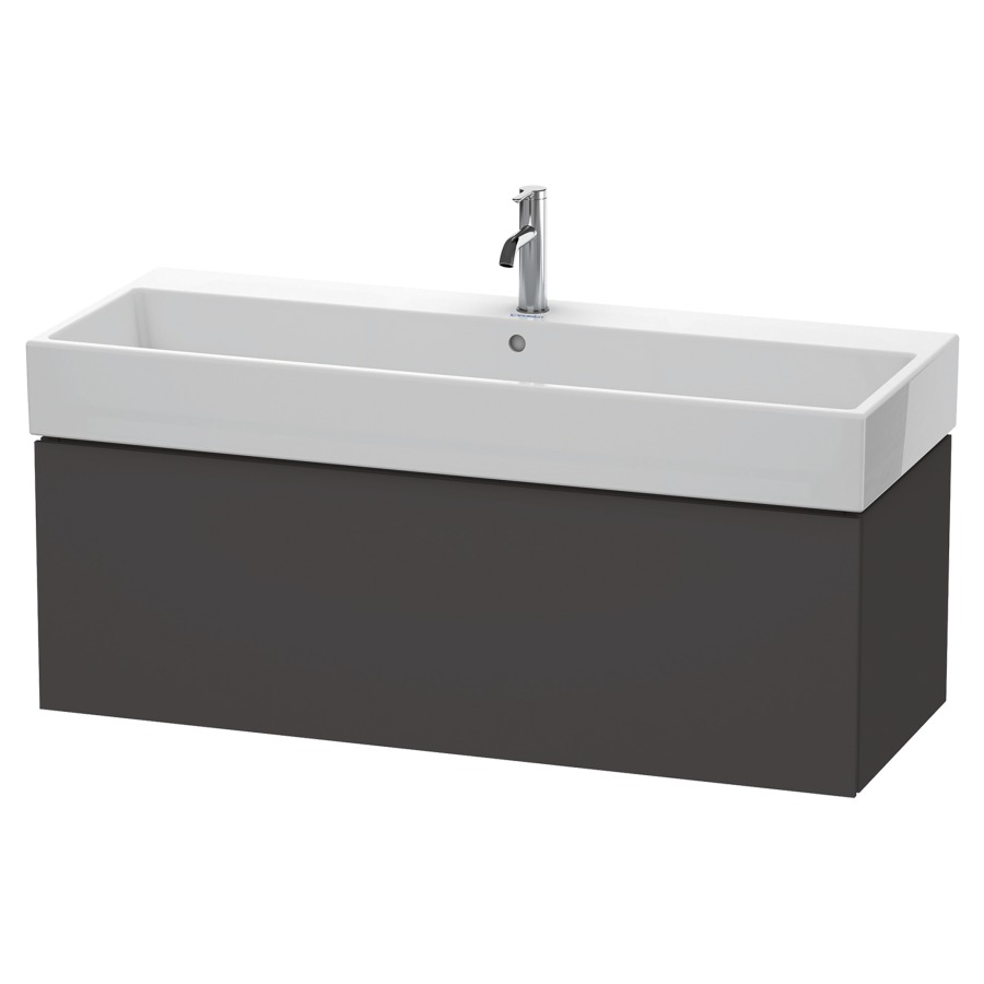 Élément inférieur L-CUBE
118,4 x 39,4 x 45,9 cm
élément à 1 tiroir, pour
lavabo Vero Air 212 391-394
