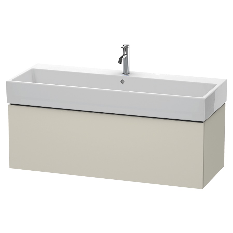 Élément inférieur L-CUBE
118,4 x 39,4 x 45,9 cm
élément à 1 tiroir, pour
lavabo Vero Air 212 391-394