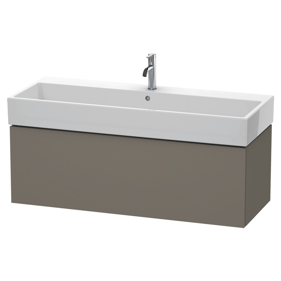 Élément inférieur L-CUBE
118,4 x 39,4 x 45,9 cm
élément à 1 tiroir, pour
lavabo Vero Air 212 391-394