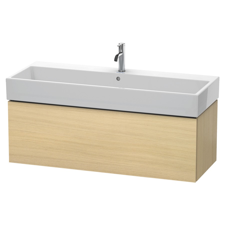 Élément inférieur L-CUBE
118,4 x 39,4 x 45,9 cm
élément à 1 tiroir, pour
lavabo Vero Air 212 391-394
