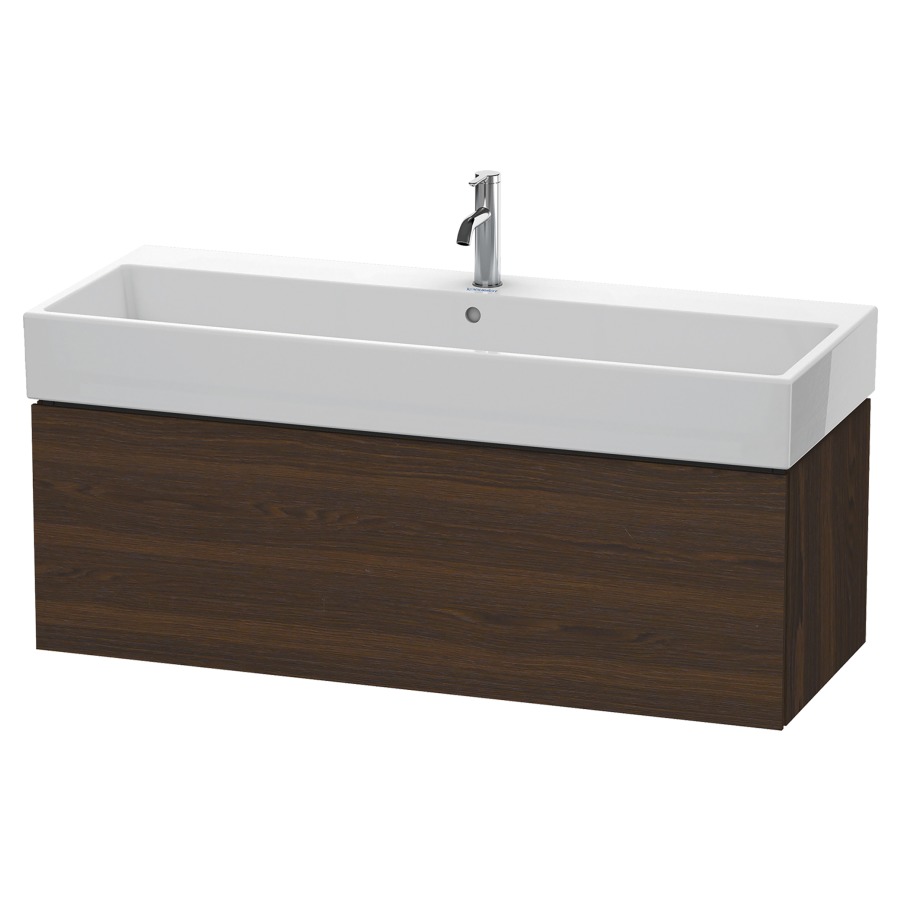 Élément inférieur L-CUBE
118,4 x 39,4 x 45,9 cm
élément à 1 tiroir, pour
lavabo Vero Air 212 391-394