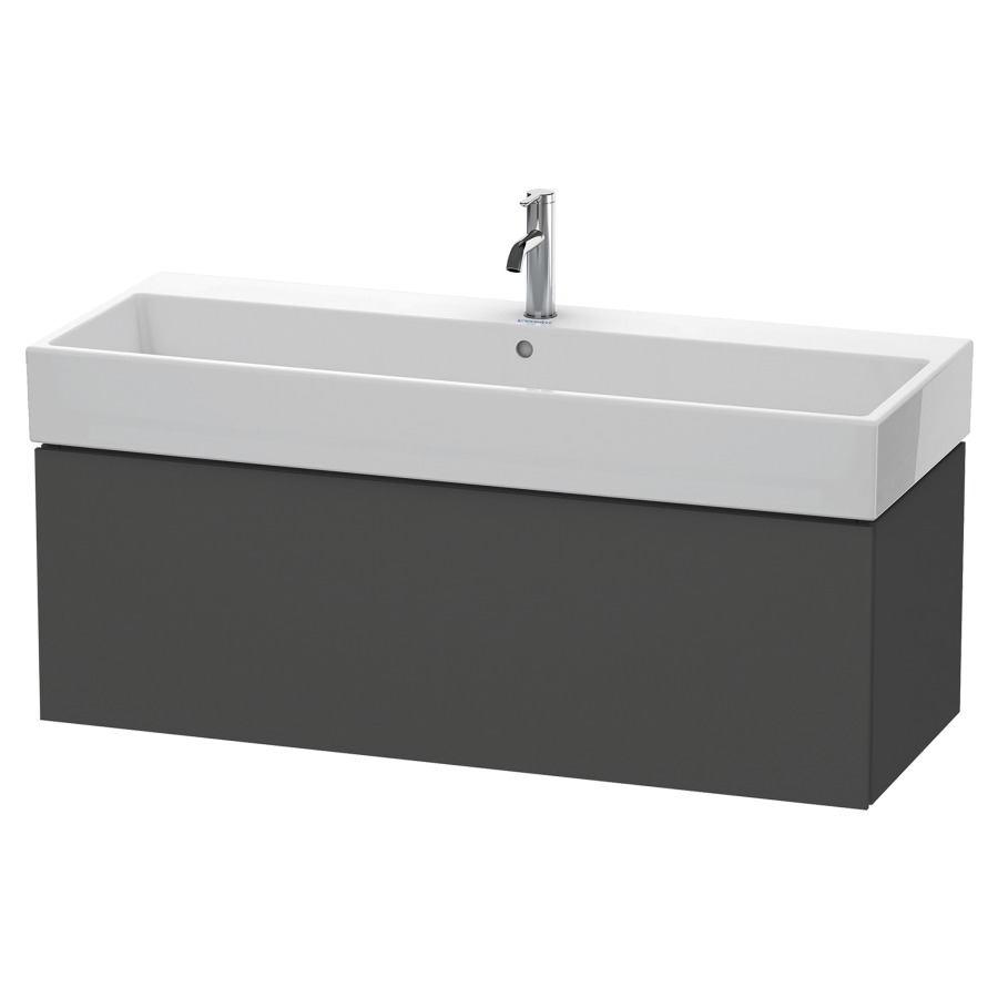 Élément inférieur L-CUBE
118,4 x 39,4 x 45,9 cm
élément à 1 tiroir, pour
lavabo Vero Air 212 391-394