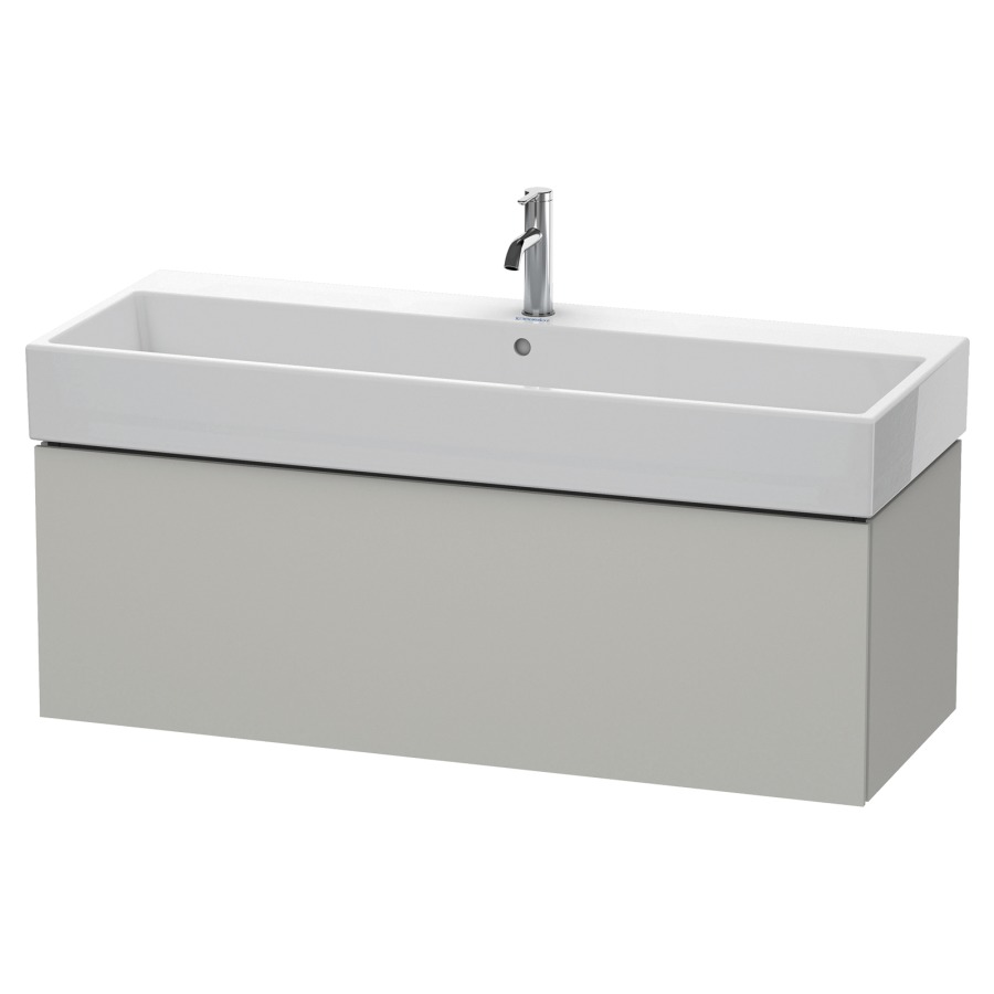 Élément inférieur L-CUBE
118,4 x 39,4 x 45,9 cm
élément à 1 tiroir, pour
lavabo Vero Air 212 391-394