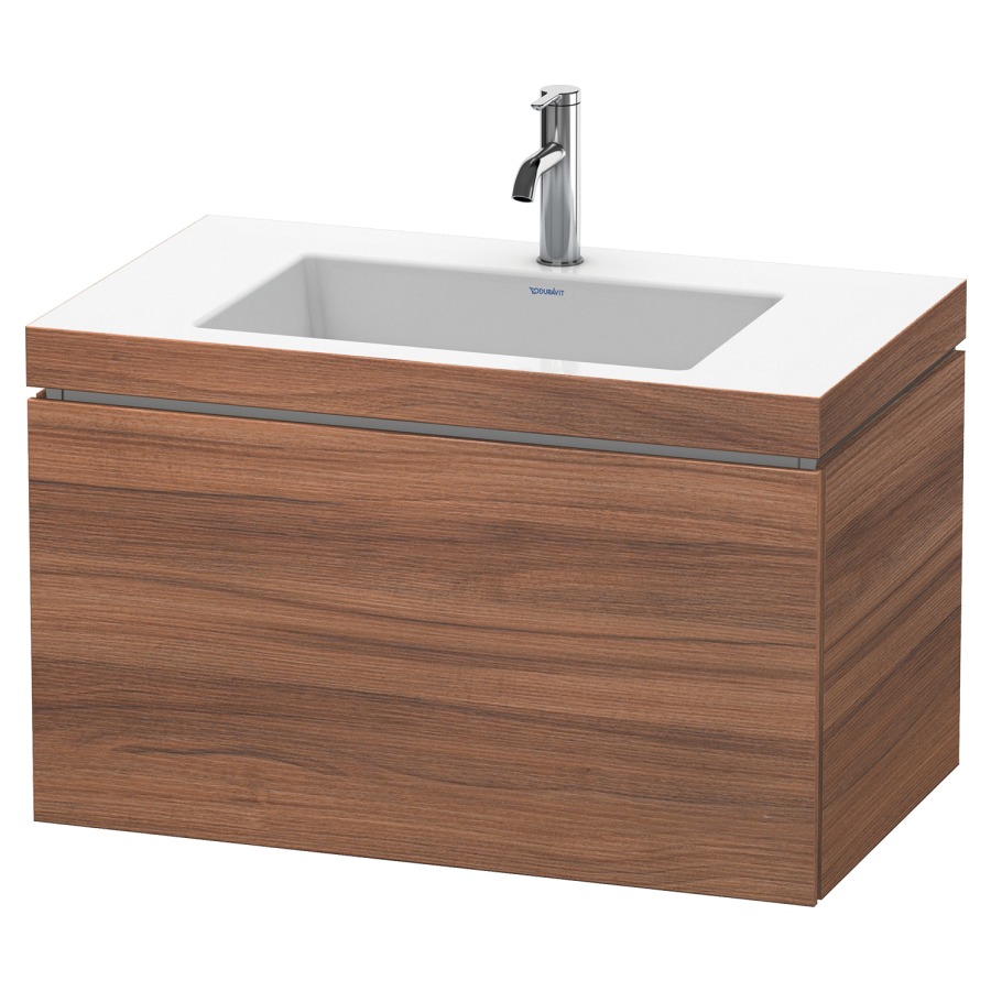 Combination de lavabo L-CUBE
C-BONDED
80,0 x 50,0 x 48,0 cm
élément à 1 tiroir
avec lavabo Vero Air
80,0 x 48,0 cm, avec siphon
gain de place