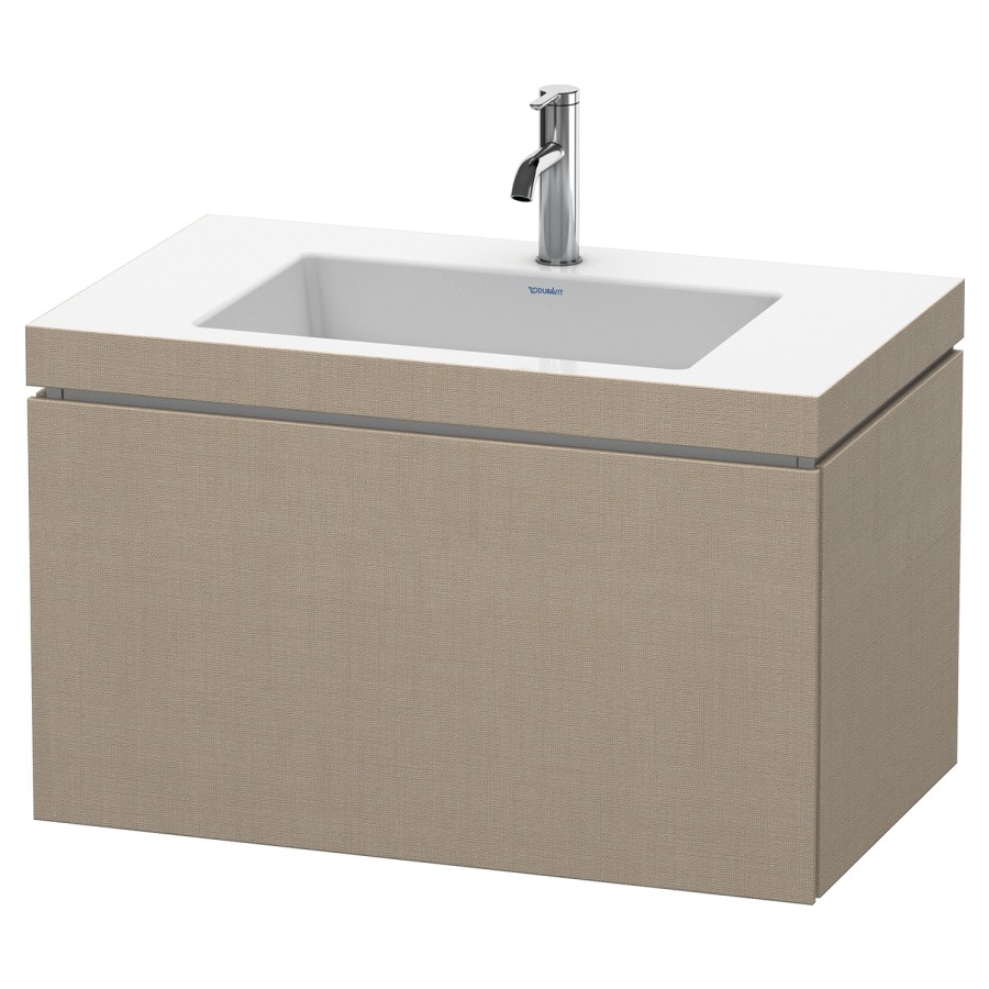 Combination de lavabo L-CUBE
C-BONDED
80,0 x 50,0 x 48,0 cm
élément à 1 tiroir
avec lavabo Vero Air
80,0 x 48,0 cm, avec siphon
gain de place