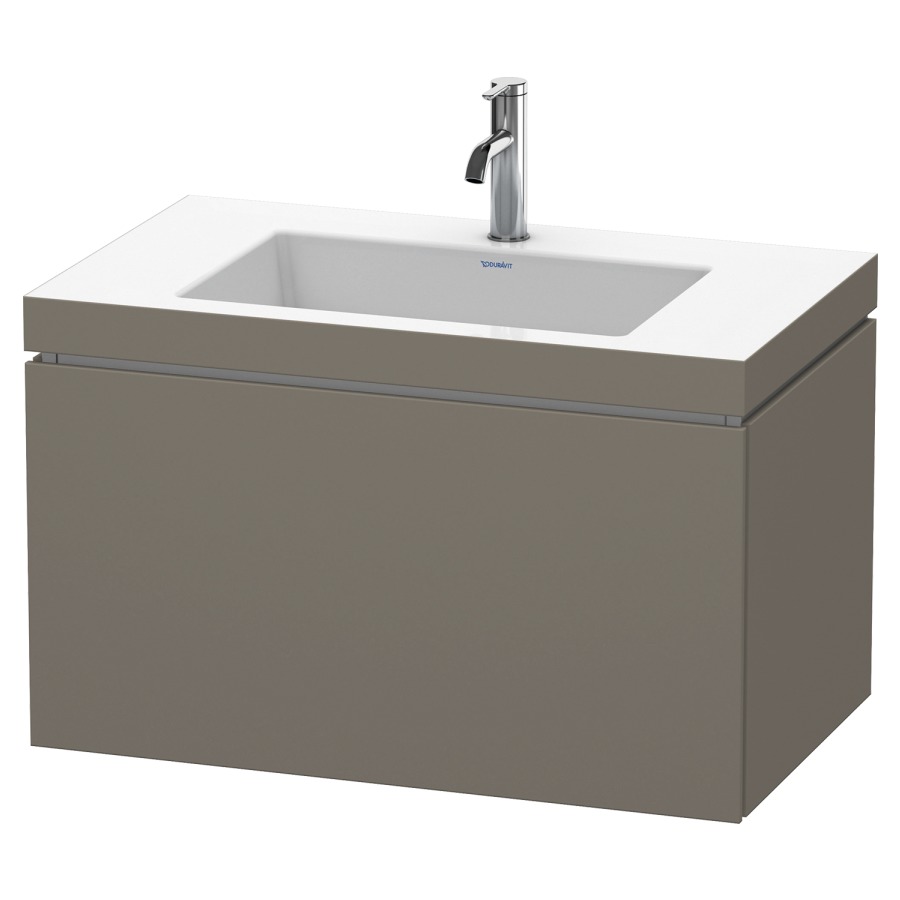 Combination de lavabo L-CUBE
C-BONDED
80,0 x 50,0 x 48,0 cm
élément à 1 tiroir
avec lavabo Vero Air
80,0 x 48,0 cm, avec siphon
gain de place