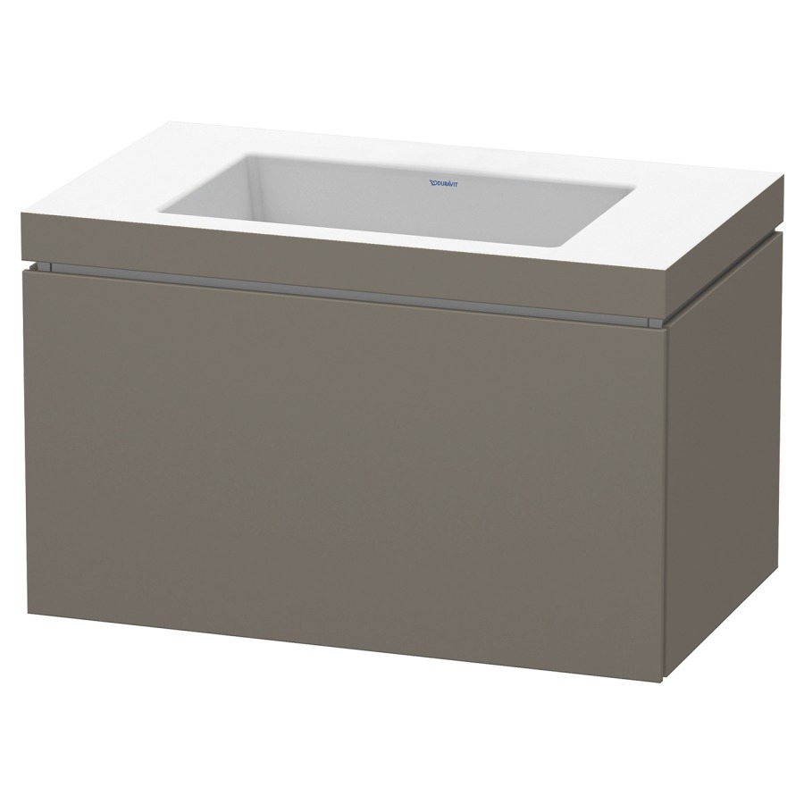 Combination de lavabo L-CUBE
C-BONDED
80,0 x 50,0 x 48,0 cm
élément à 1 tiroir
avec lavabo Vero Air
80,0 x 48,0 cm, avec siphon
gain de place