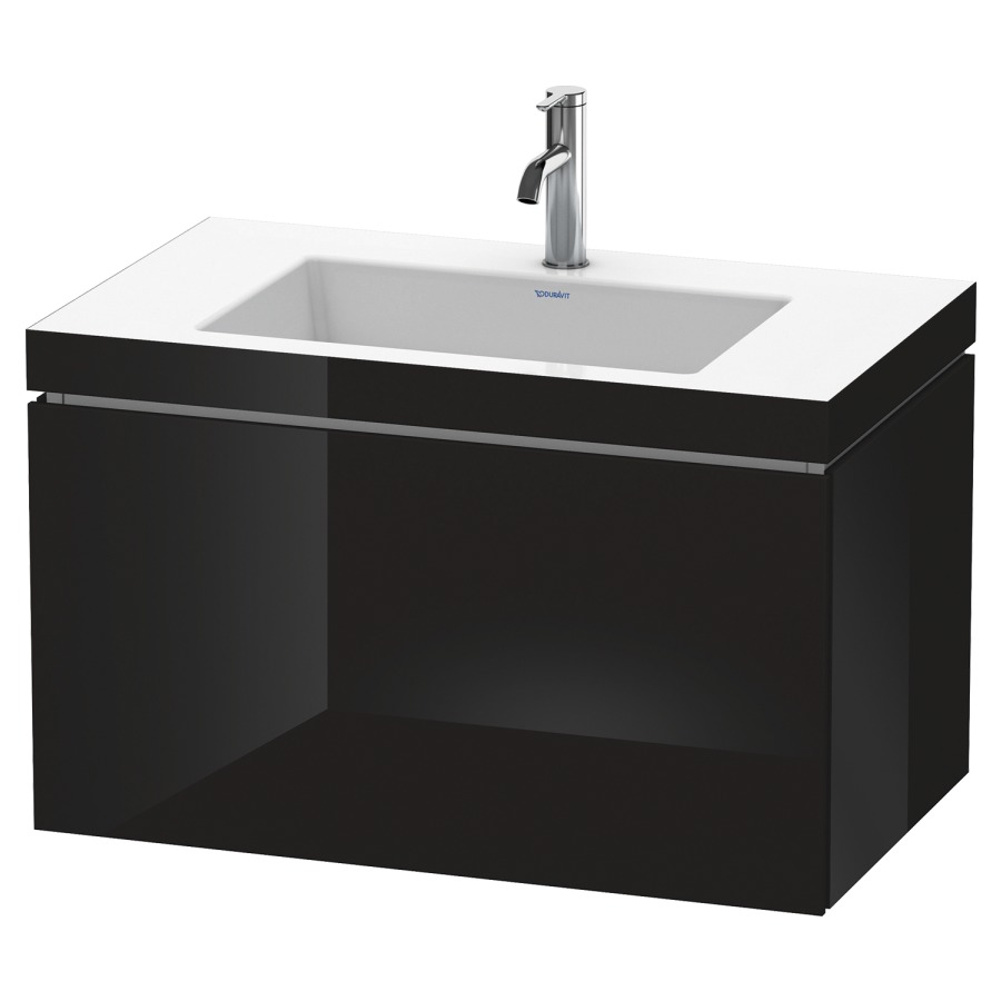 Combination de lavabo L-CUBE
C-BONDED
80,0 x 50,0 x 48,0 cm
élément à 1 tiroir
avec lavabo Vero Air
80,0 x 48,0 cm, avec siphon
gain de place