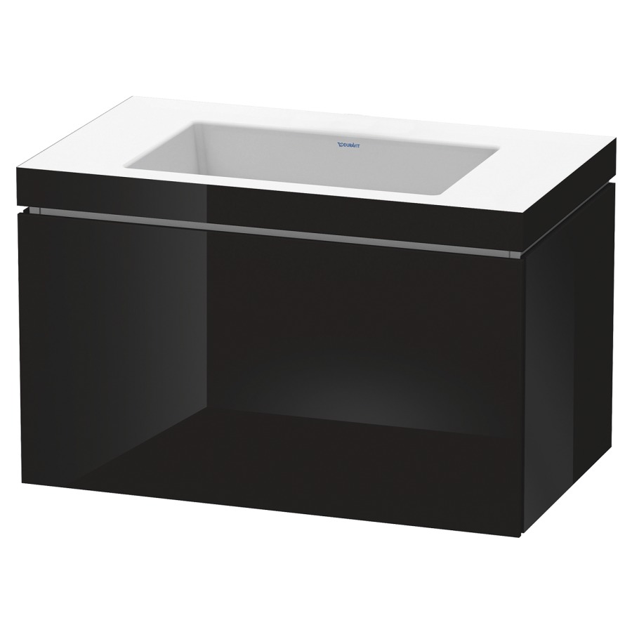 Combination de lavabo L-CUBE
C-BONDED
80,0 x 50,0 x 48,0 cm
élément à 1 tiroir
avec lavabo Vero Air
80,0 x 48,0 cm, avec siphon
gain de place