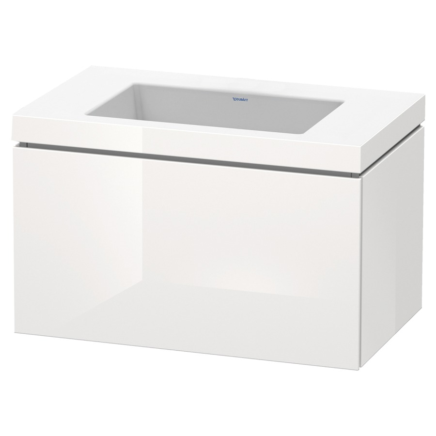Combination de lavabo L-CUBE
C-BONDED
80,0 x 50,0 x 48,0 cm
élément à 1 tiroir
avec lavabo Vero Air
80,0 x 48,0 cm, avec siphon
gain de place