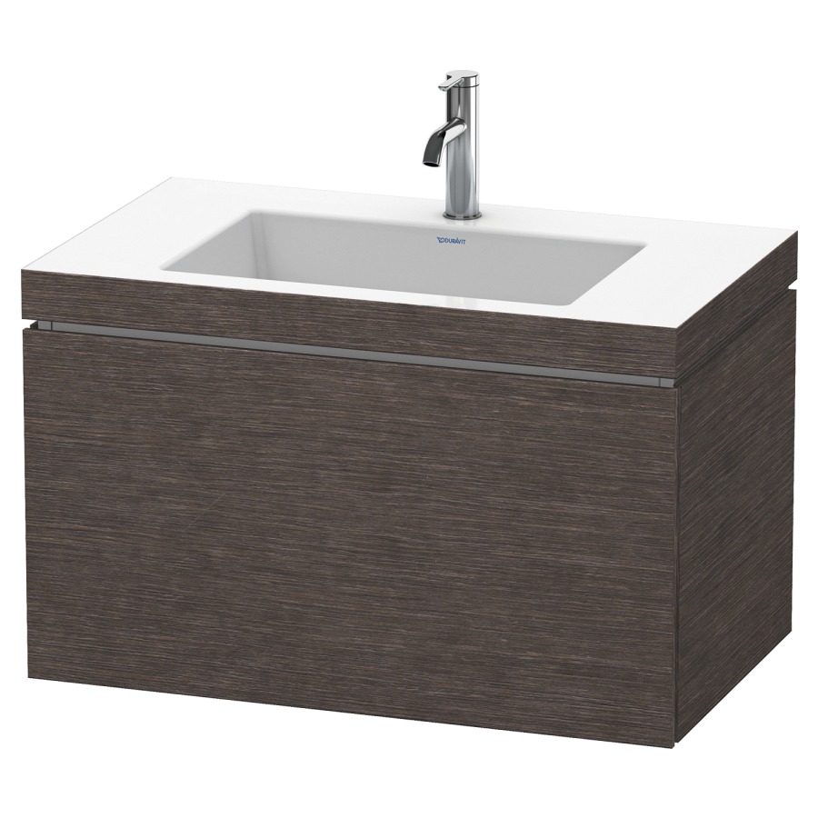 Combination de lavabo L-CUBE
C-BONDED
80,0 x 50,0 x 48,0 cm
élément à 1 tiroir
avec lavabo Vero Air
80,0 x 48,0 cm, avec siphon
gain de place