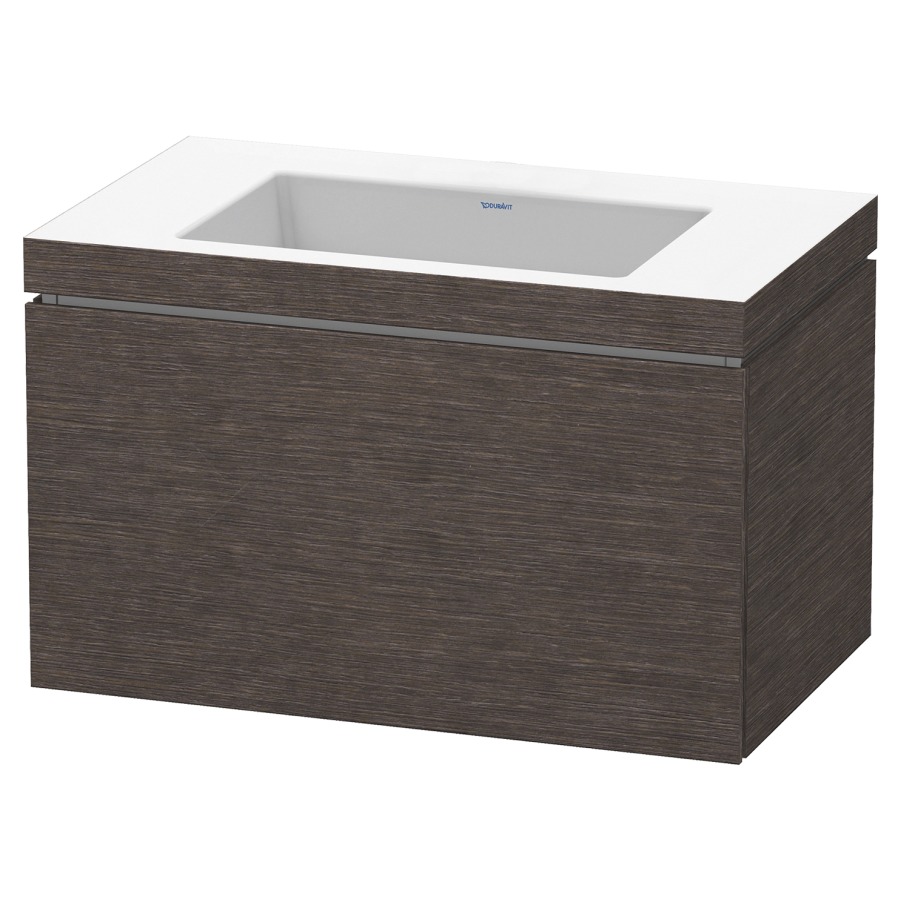 Combination de lavabo L-CUBE
C-BONDED
80,0 x 50,0 x 48,0 cm
élément à 1 tiroir
avec lavabo Vero Air
80,0 x 48,0 cm, avec siphon
gain de place
