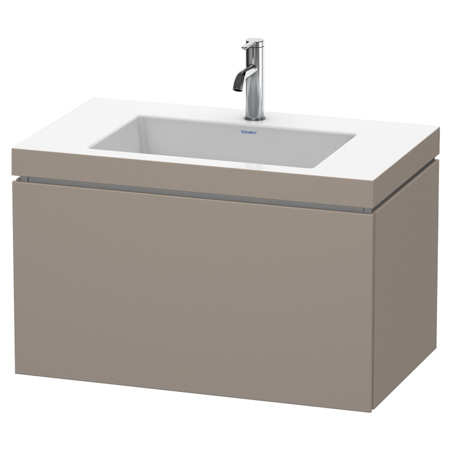 Combination de lavabo L-CUBE
C-BONDED
80,0 x 50,0 x 48,0 cm
élément à 1 tiroir
avec lavabo Vero Air
80,0 x 48,0 cm, avec siphon
gain de place