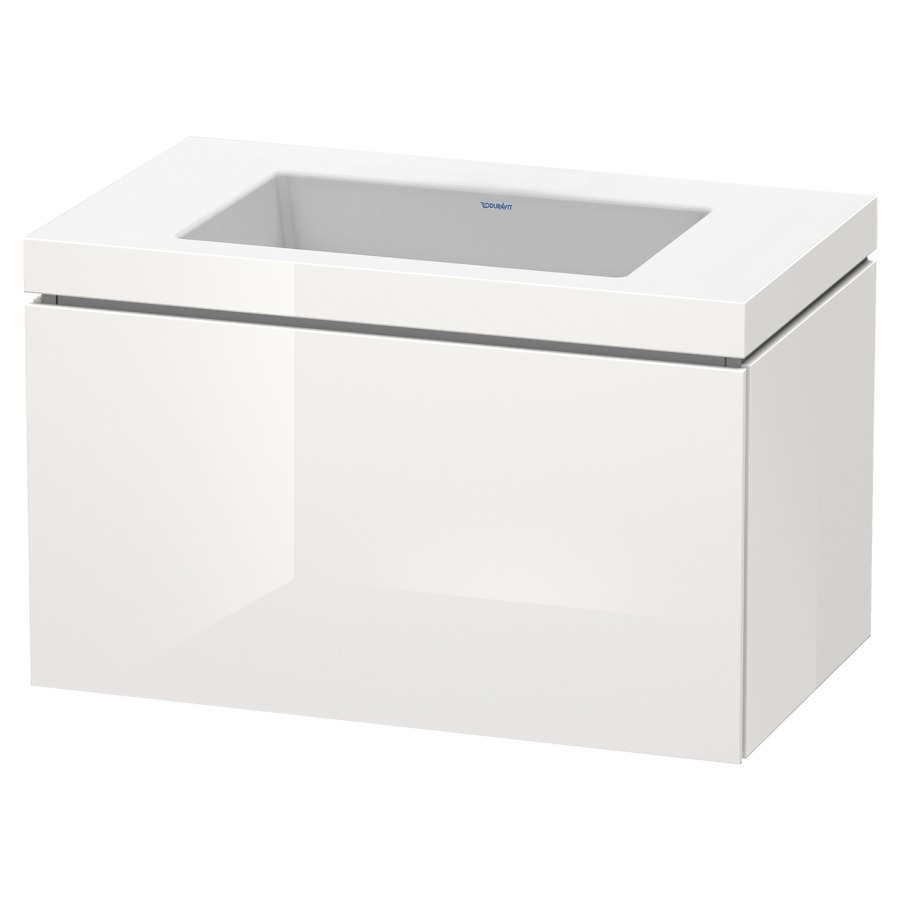 Combination de lavabo L-CUBE
C-BONDED
80,0 x 50,0 x 48,0 cm
élément à 1 tiroir
avec lavabo Vero Air
80,0 x 48,0 cm, avec siphon
gain de place