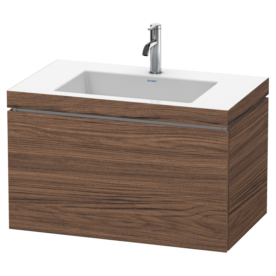 Combination de lavabo L-CUBE
C-BONDED
80,0 x 50,0 x 48,0 cm
élément à 1 tiroir
avec lavabo Vero Air
80,0 x 48,0 cm, avec siphon
gain de place