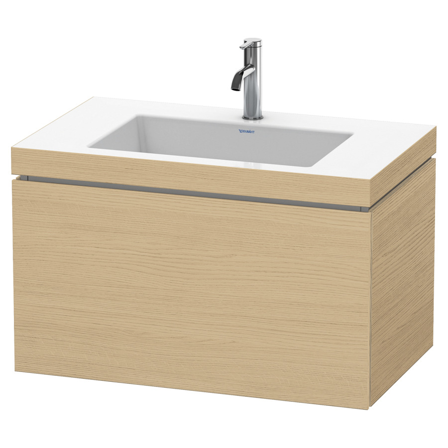 Combination de lavabo L-CUBE
C-BONDED
80,0 x 50,0 x 48,0 cm
élément à 1 tiroir
avec lavabo Vero Air
80,0 x 48,0 cm, avec siphon
gain de place