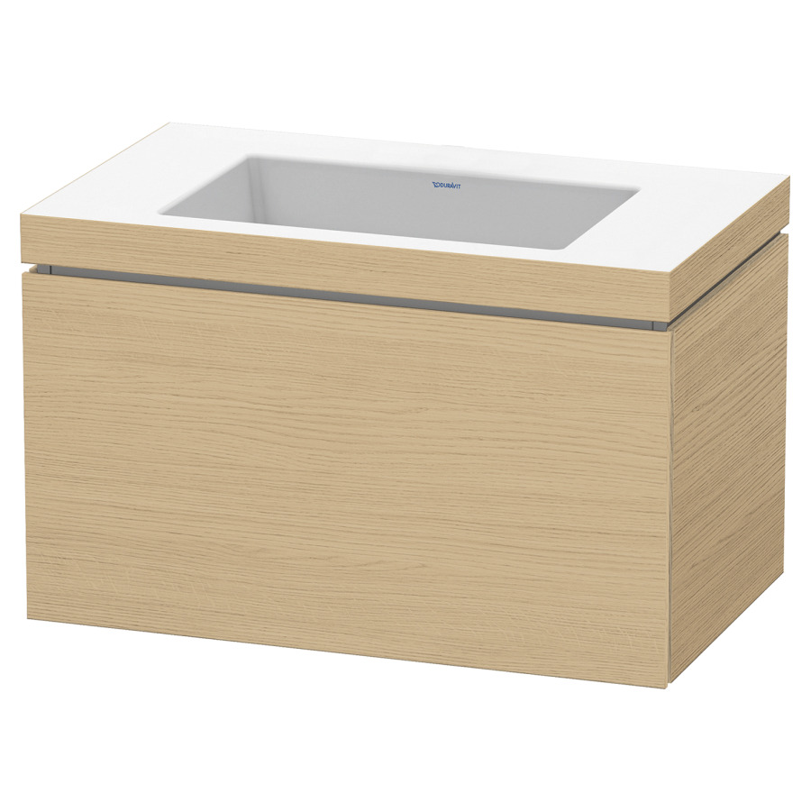 Combination de lavabo L-CUBE
C-BONDED
80,0 x 50,0 x 48,0 cm
élément à 1 tiroir
avec lavabo Vero Air
80,0 x 48,0 cm, avec siphon
gain de place