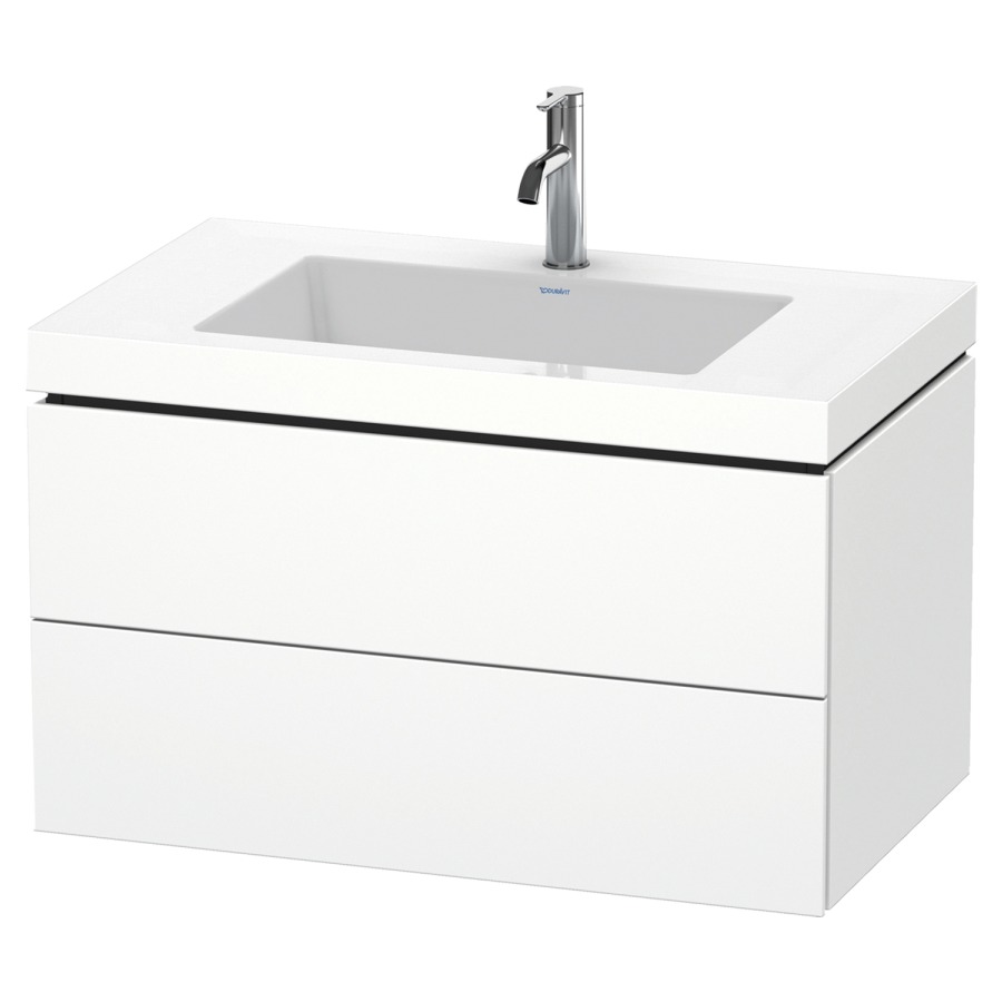 Combination de lavabo L-CUBE
C-BONDED
80,0 x 50,0 x 48,0 cm
élément à 2 tiroirs
avec lavabo Vero Air
80,0 x 48,0 cm, avec siphon
gain de place