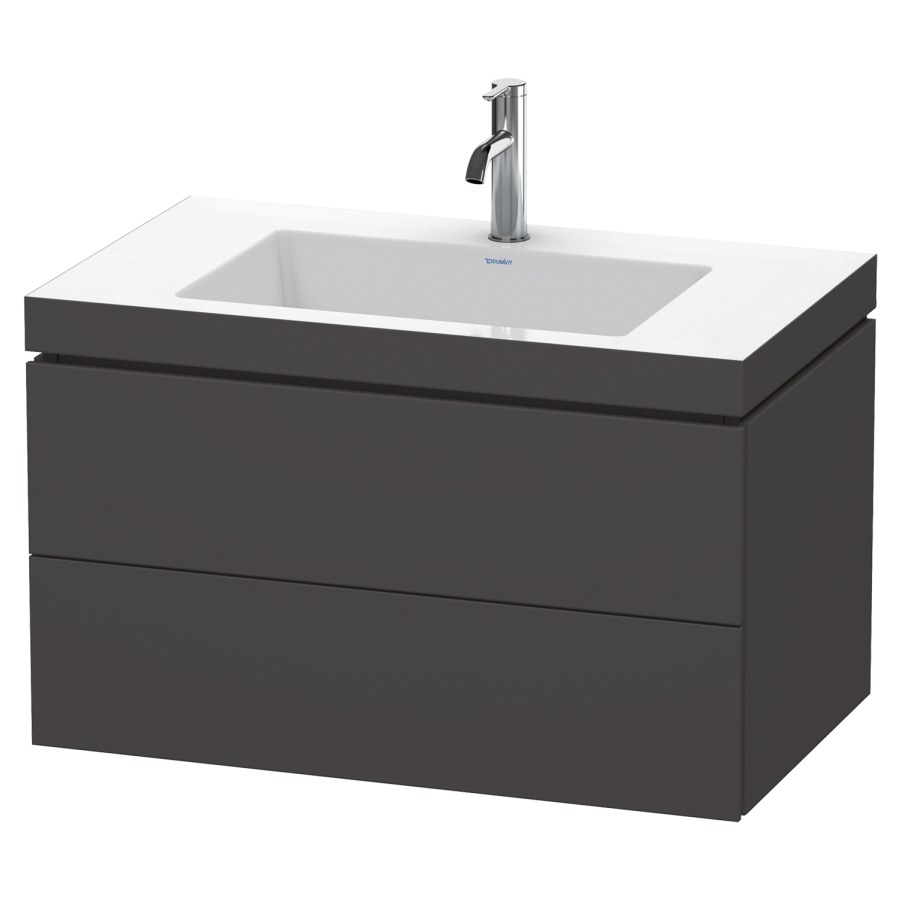 Combination de lavabo L-CUBE
C-BONDED
80,0 x 50,0 x 48,0 cm
élément à 2 tiroirs
avec lavabo Vero Air
80,0 x 48,0 cm, avec siphon
gain de place