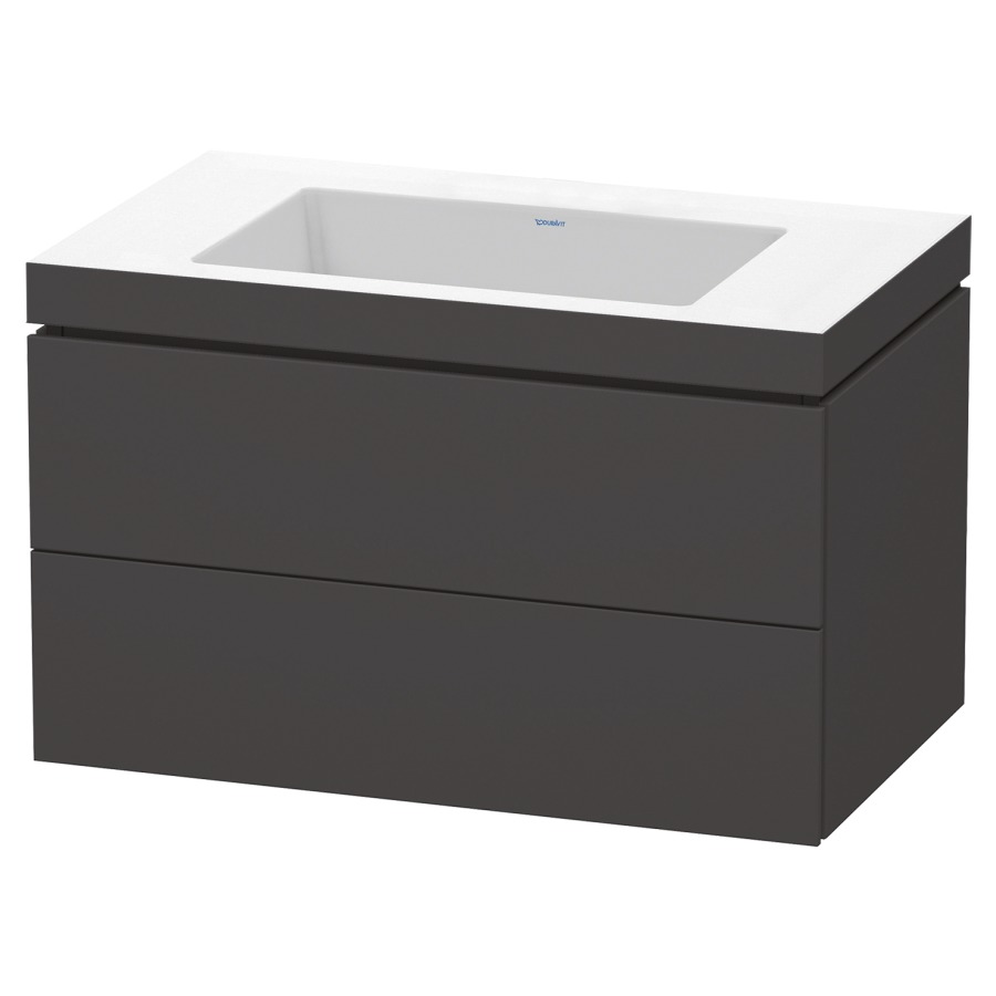 Combination de lavabo L-CUBE
C-BONDED
80,0 x 50,0 x 48,0 cm
élément à 2 tiroirs
avec lavabo Vero Air
80,0 x 48,0 cm, avec siphon
gain de place
