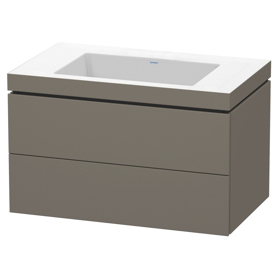Combination de lavabo L-CUBE
C-BONDED
80,0 x 50,0 x 48,0 cm
élément à 2 tiroirs
avec lavabo Vero Air
80,0 x 48,0 cm, avec siphon
gain de place
