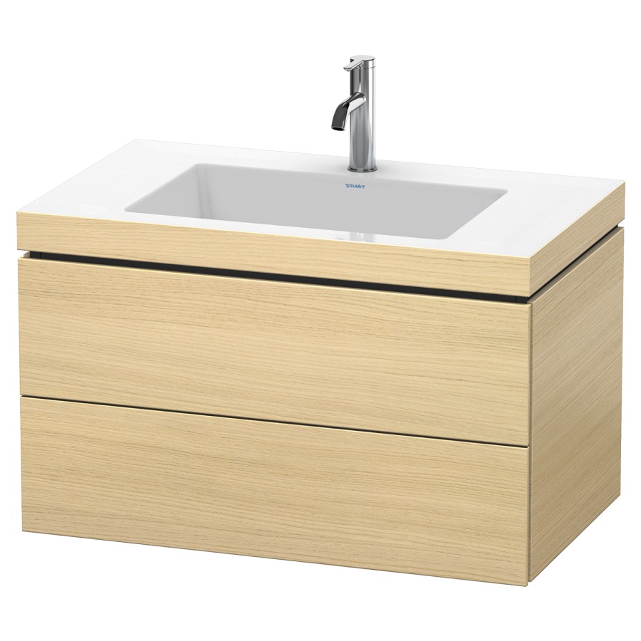 Combination de lavabo L-CUBE
C-BONDED
80,0 x 50,0 x 48,0 cm
élément à 2 tiroirs
avec lavabo Vero Air
80,0 x 48,0 cm, avec siphon
gain de place