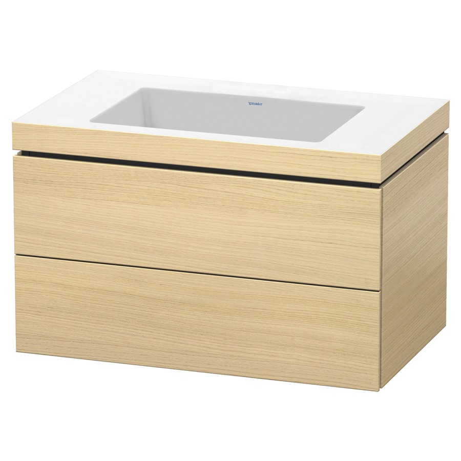 Combination de lavabo L-CUBE
C-BONDED
80,0 x 50,0 x 48,0 cm
élément à 2 tiroirs
avec lavabo Vero Air
80,0 x 48,0 cm, avec siphon
gain de place