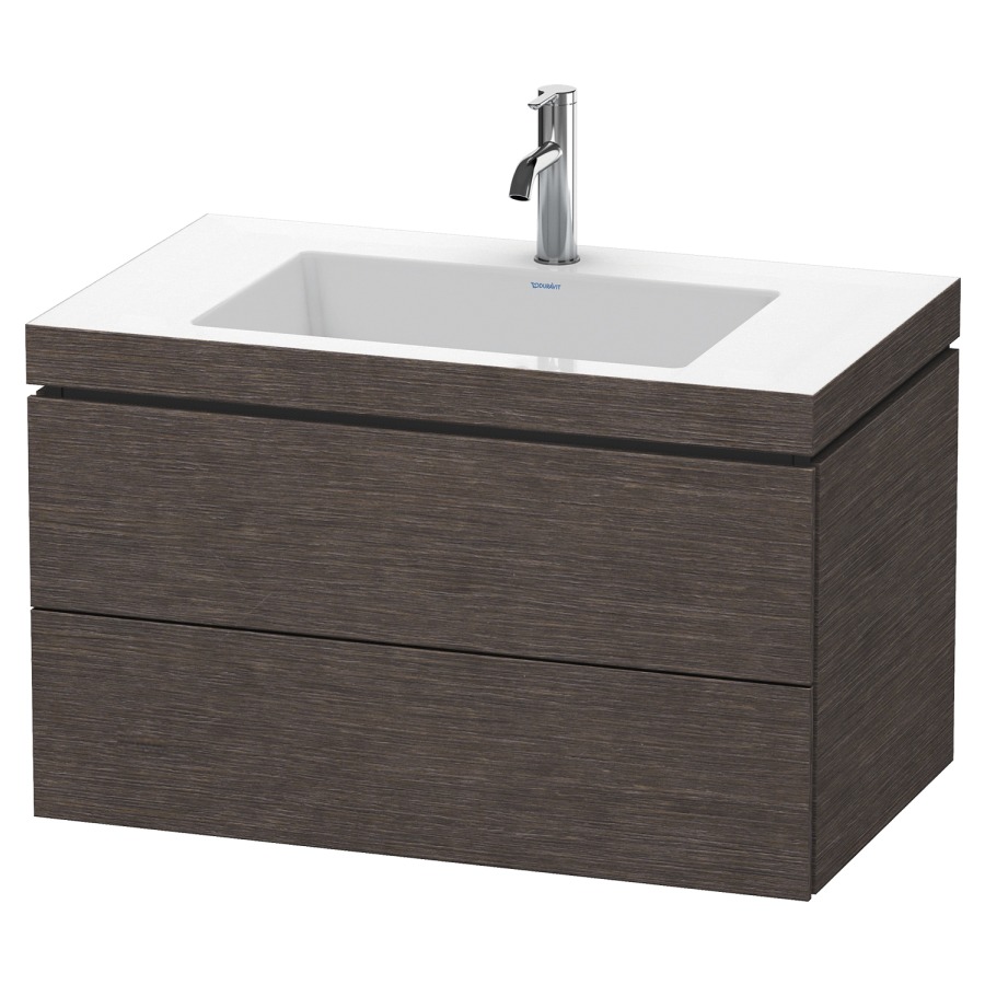 Combination de lavabo L-CUBE
C-BONDED
80,0 x 50,0 x 48,0 cm
élément à 2 tiroirs
avec lavabo Vero Air
80,0 x 48,0 cm, avec siphon
gain de place
