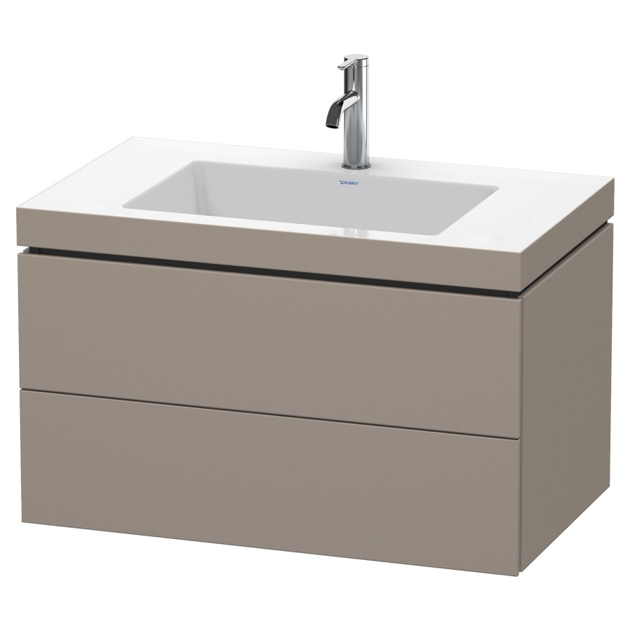 Combination de lavabo L-CUBE
C-BONDED
80,0 x 50,0 x 48,0 cm
élément à 2 tiroirs
avec lavabo Vero Air
80,0 x 48,0 cm, avec siphon
gain de place