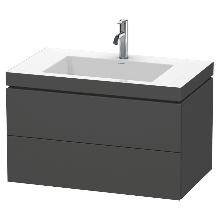 Combination de lavabo L-CUBE
C-BONDED
80,0 x 50,0 x 48,0 cm
élément à 2 tiroirs
avec lavabo Vero Air
80,0 x 48,0 cm, avec siphon
gain de place
