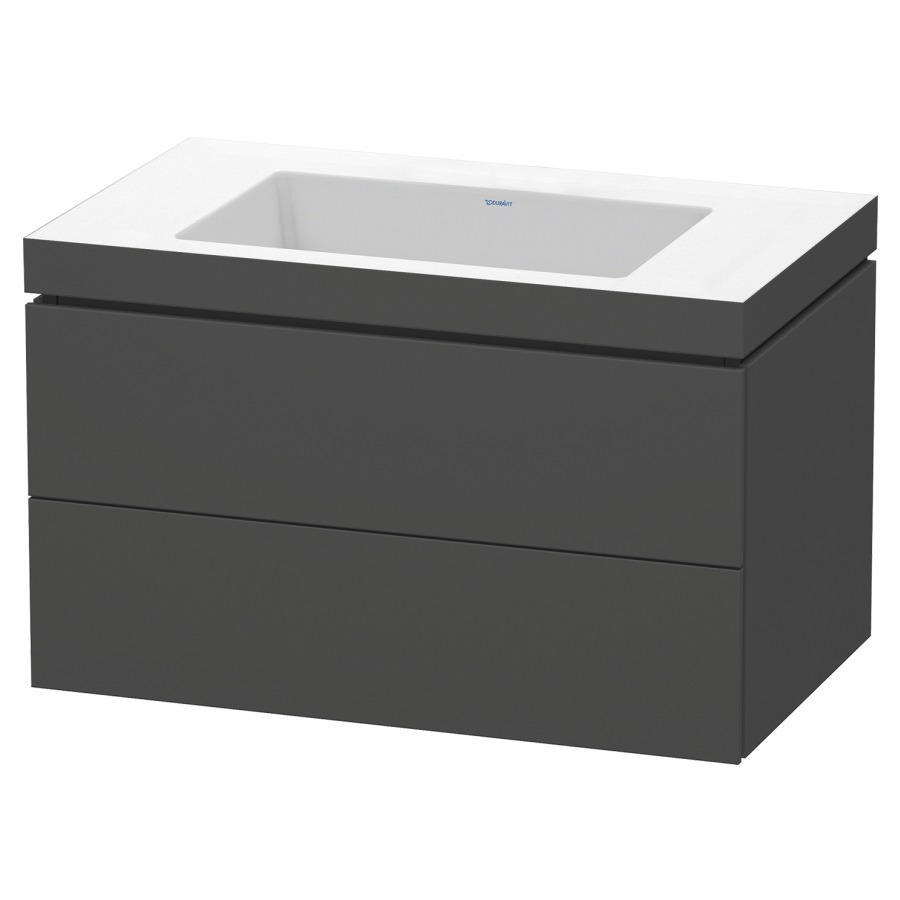 Combination de lavabo L-CUBE
C-BONDED
80,0 x 50,0 x 48,0 cm
élément à 2 tiroirs
avec lavabo Vero Air
80,0 x 48,0 cm, avec siphon
gain de place