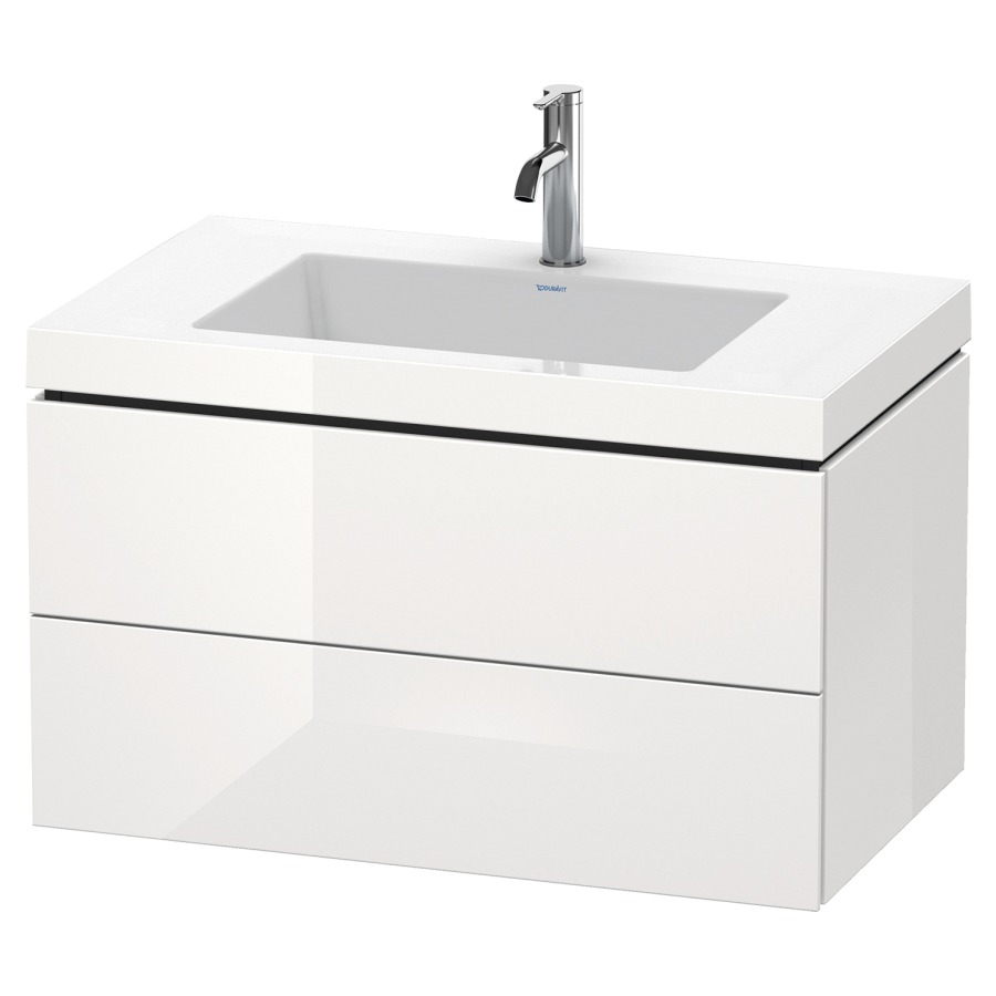 Combination de lavabo L-CUBE
C-BONDED
80,0 x 50,0 x 48,0 cm
élément à 2 tiroirs
avec lavabo Vero Air
80,0 x 48,0 cm, avec siphon
gain de place