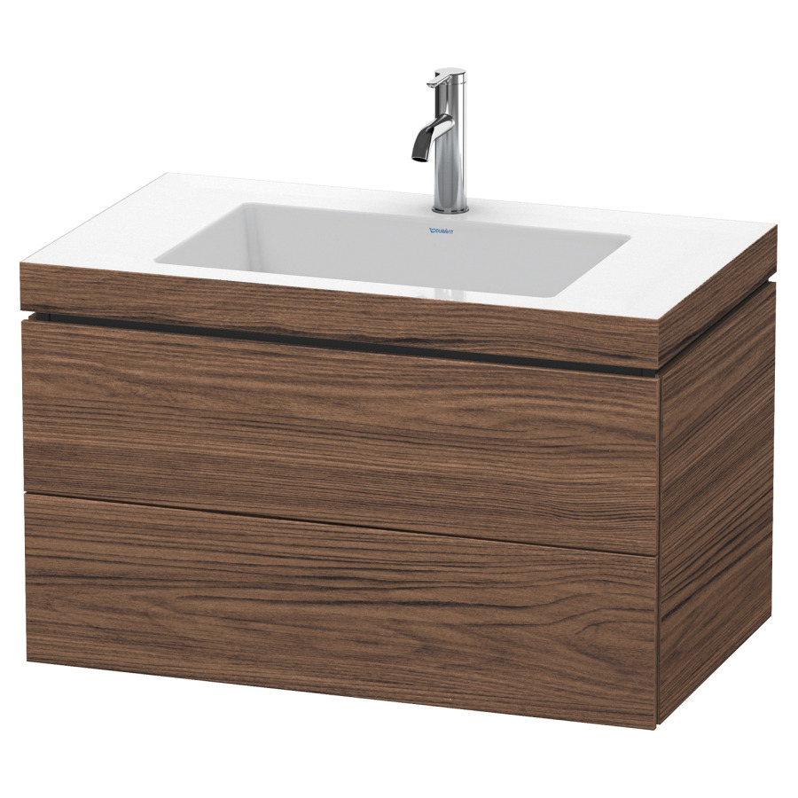 Combination de lavabo L-CUBE
C-BONDED
80,0 x 50,0 x 48,0 cm
élément à 2 tiroirs
avec lavabo Vero Air
80,0 x 48,0 cm, avec siphon
gain de place