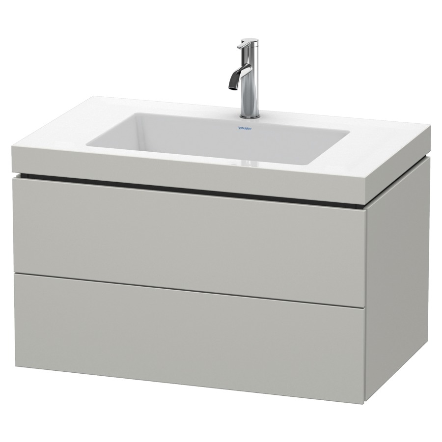 Combination de lavabo L-CUBE
C-BONDED
80,0 x 50,0 x 48,0 cm
élément à 2 tiroirs
avec lavabo Vero Air
80,0 x 48,0 cm, avec siphon
gain de place