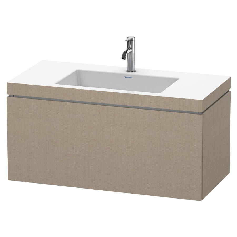 Combination de lavabo L-CUBE
C-BONDED
100,0 x 50,0 x 48,0 cm
élément à 1 tiroir
avec lavabo Vero Air
100,0 x 48,0 cm, avec siphon
gain de place