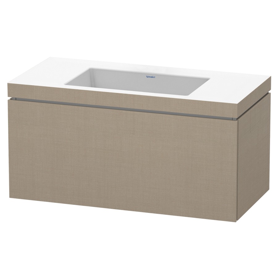 Combination de lavabo L-CUBE
C-BONDED
100,0 x 50,0 x 48,0 cm
élément à 1 tiroir
avec lavabo Vero Air
100,0 x 48,0 cm, avec siphon
gain de place