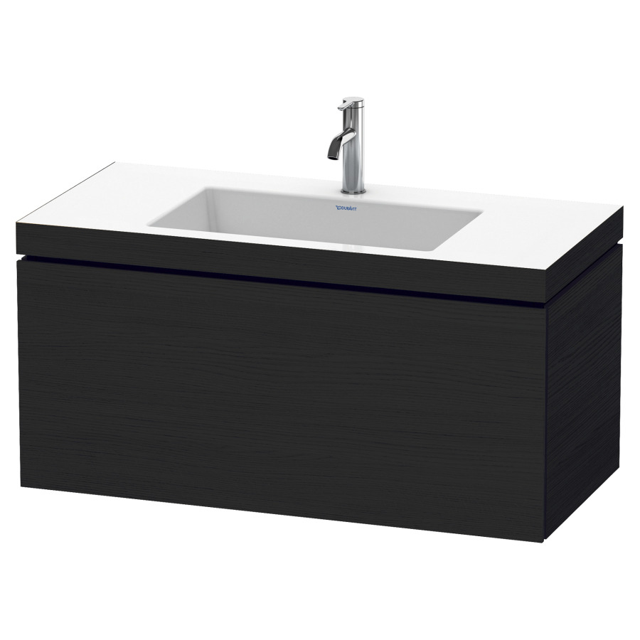 Combination de lavabo L-CUBE
C-BONDED
100,0 x 50,0 x 48,0 cm
élément à 1 tiroir
avec lavabo Vero Air
100,0 x 48,0 cm, avec siphon
gain de place