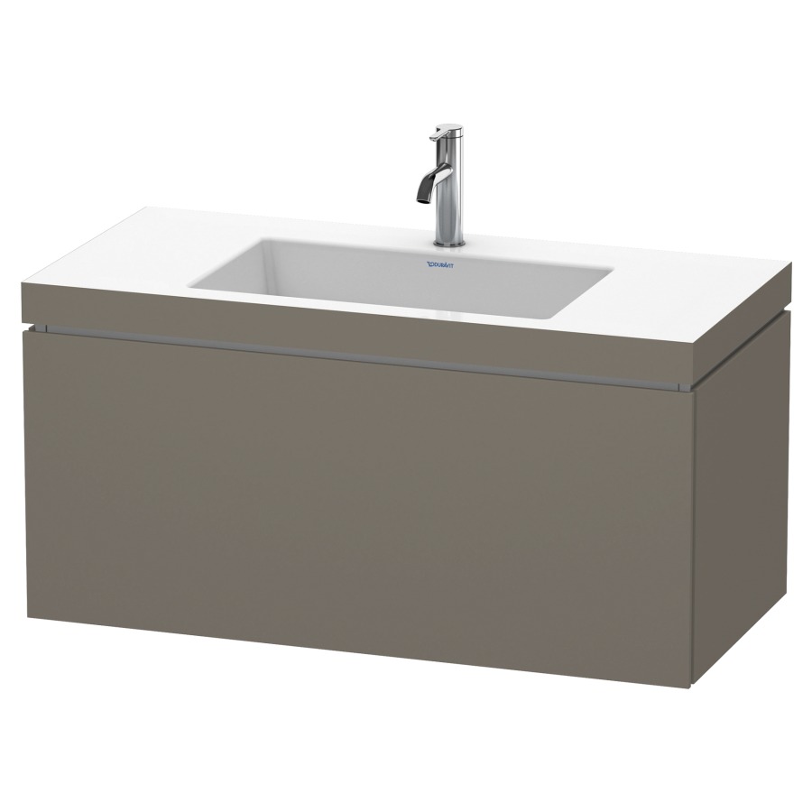 Combination de lavabo L-CUBE
C-BONDED
100,0 x 50,0 x 48,0 cm
élément à 1 tiroir
avec lavabo Vero Air
100,0 x 48,0 cm, avec siphon
gain de place