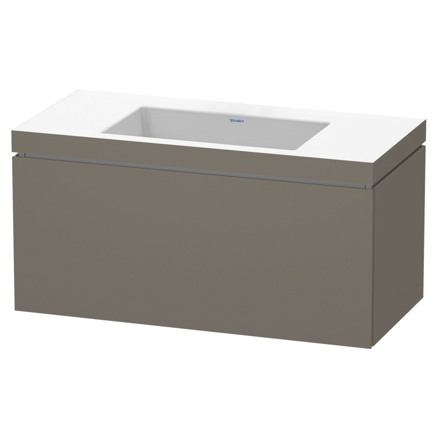 Combination de lavabo L-CUBE
C-BONDED
100,0 x 50,0 x 48,0 cm
élément à 1 tiroir
avec lavabo Vero Air
100,0 x 48,0 cm, avec siphon
gain de place
