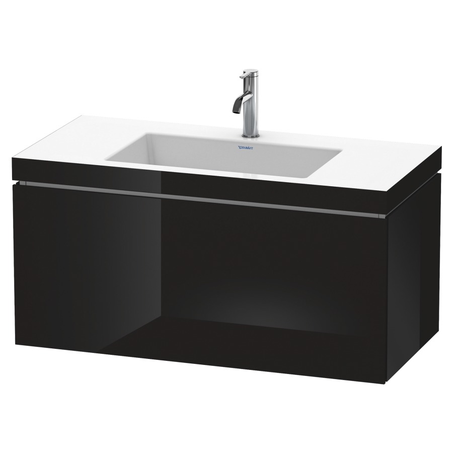 Combination de lavabo L-CUBE
C-BONDED
100,0 x 50,0 x 48,0 cm
élément à 1 tiroir
avec lavabo Vero Air
100,0 x 48,0 cm, avec siphon
gain de place