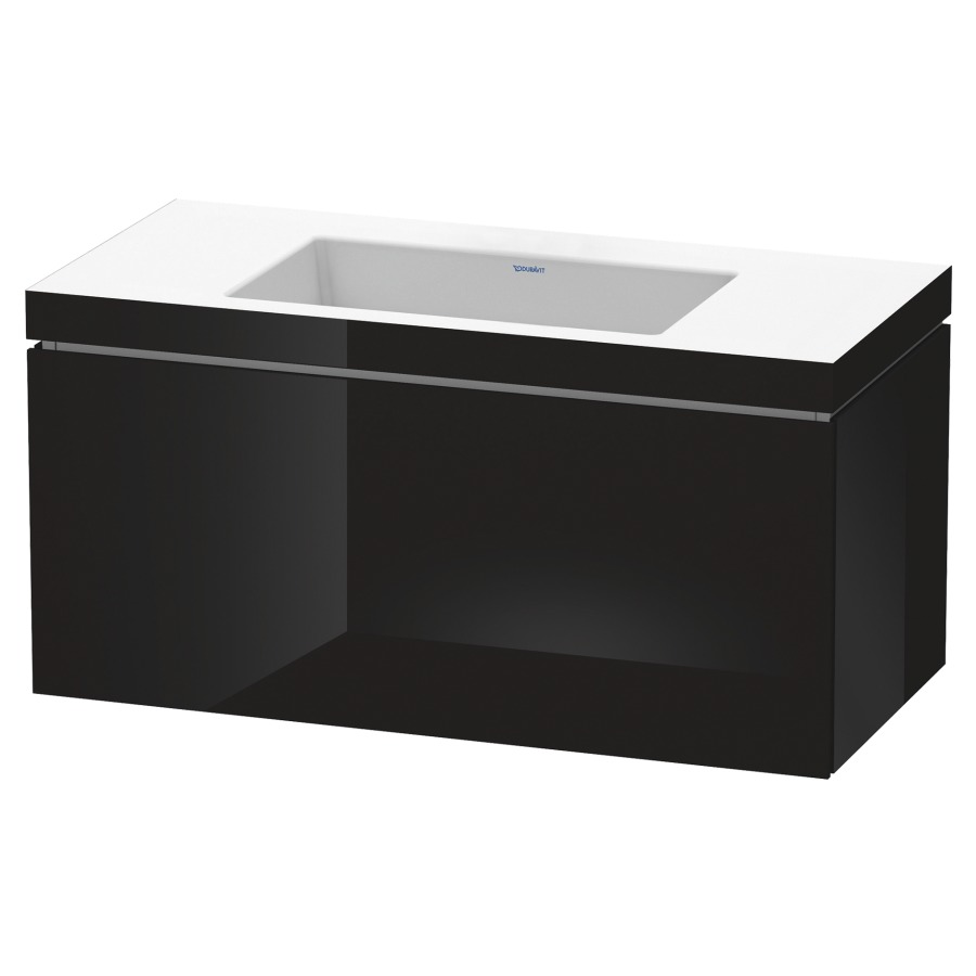 Combination de lavabo L-CUBE
C-BONDED
100,0 x 50,0 x 48,0 cm
élément à 1 tiroir
avec lavabo Vero Air
100,0 x 48,0 cm, avec siphon
gain de place