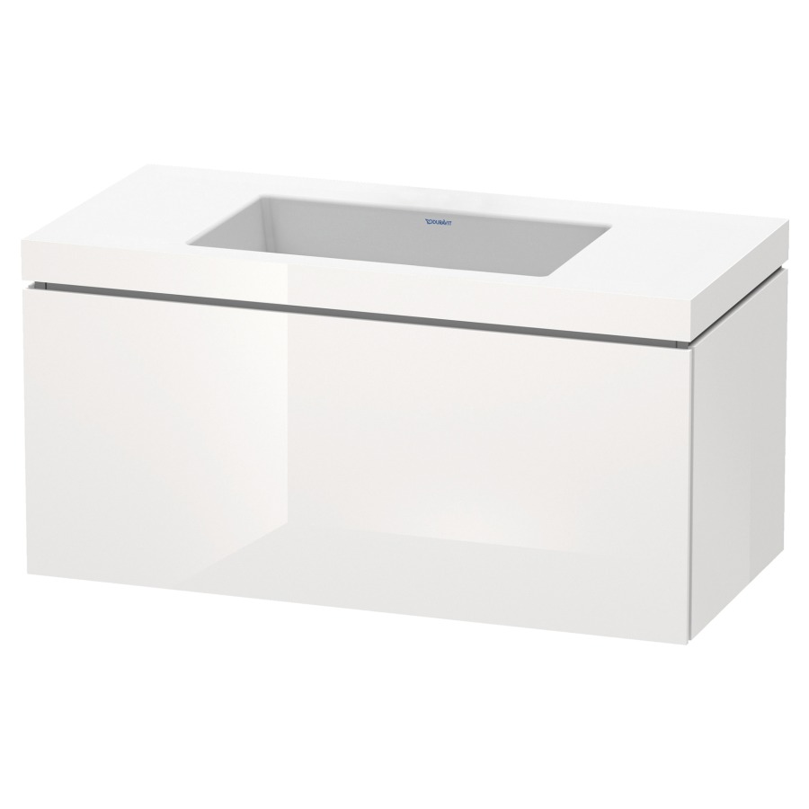 Combination de lavabo L-CUBE
C-BONDED
100,0 x 50,0 x 48,0 cm
élément à 1 tiroir
avec lavabo Vero Air
100,0 x 48,0 cm, avec siphon
gain de place