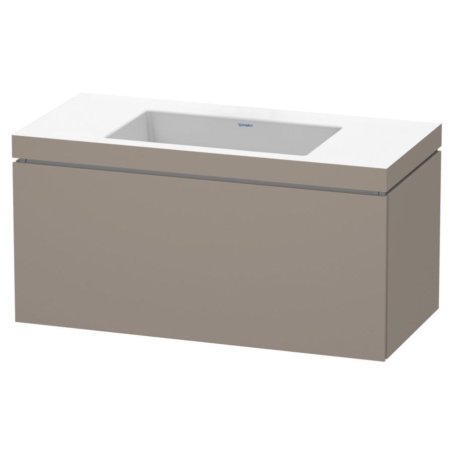 Combination de lavabo L-CUBE
C-BONDED
100,0 x 50,0 x 48,0 cm
élément à 1 tiroir
avec lavabo Vero Air
100,0 x 48,0 cm, avec siphon
gain de place
