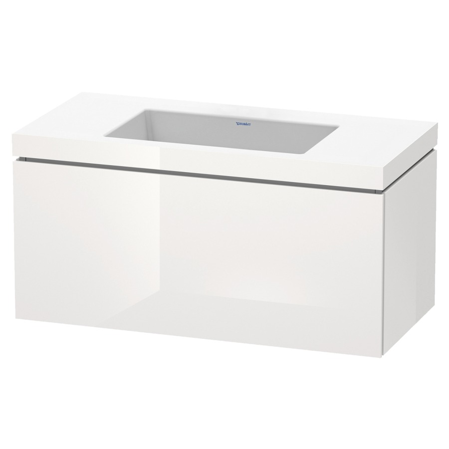Combination de lavabo L-CUBE
C-BONDED
100,0 x 50,0 x 48,0 cm
élément à 1 tiroir
avec lavabo Vero Air
100,0 x 48,0 cm, avec siphon
gain de place