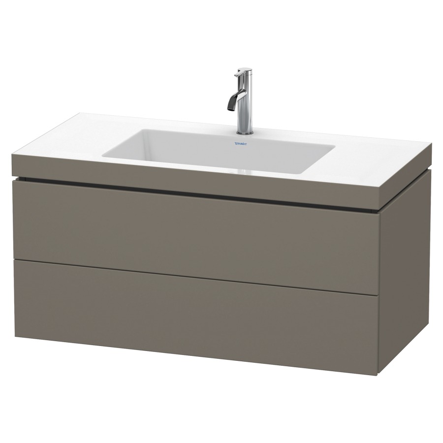 Combination de lavabo L-CUBE
C-BONDED
100,0 x 50,0 x 48,0 cm
élément à 2 tiroirs
avec lavabo Vero Air
100 x 48 cm, avec siphon gain
de place