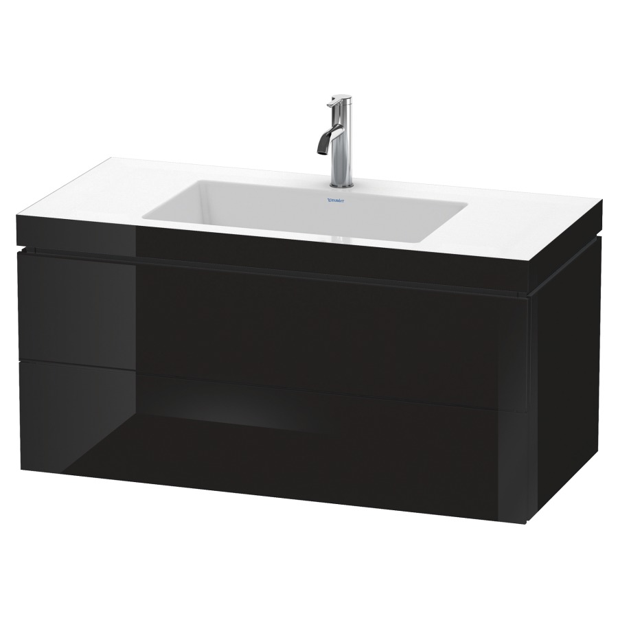 Combination de lavabo L-CUBE
C-BONDED
100,0 x 50,0 x 48,0 cm
élément à 2 tiroirs
avec lavabo Vero Air
100 x 48 cm, avec siphon gain
de place