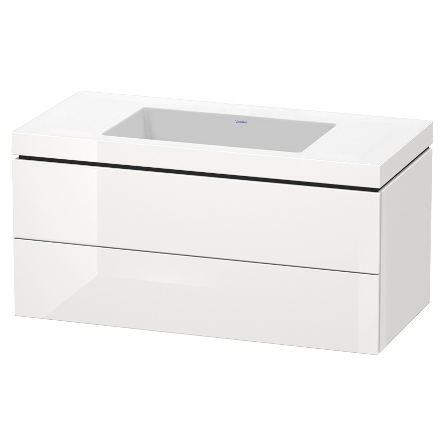 Combination de lavabo L-CUBE
C-BONDED
100,0 x 50,0 x 48,0 cm
élément à 2 tiroirs
avec lavabo Vero Air
100 x 48 cm, avec siphon gain
de place