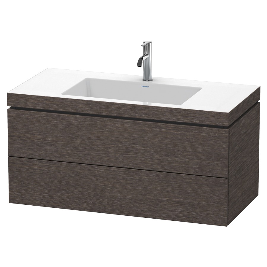 Combination de lavabo L-CUBE
C-BONDED
100,0 x 50,0 x 48,0 cm
élément à 2 tiroirs
avec lavabo Vero Air
100 x 48 cm, avec siphon gain
de place
