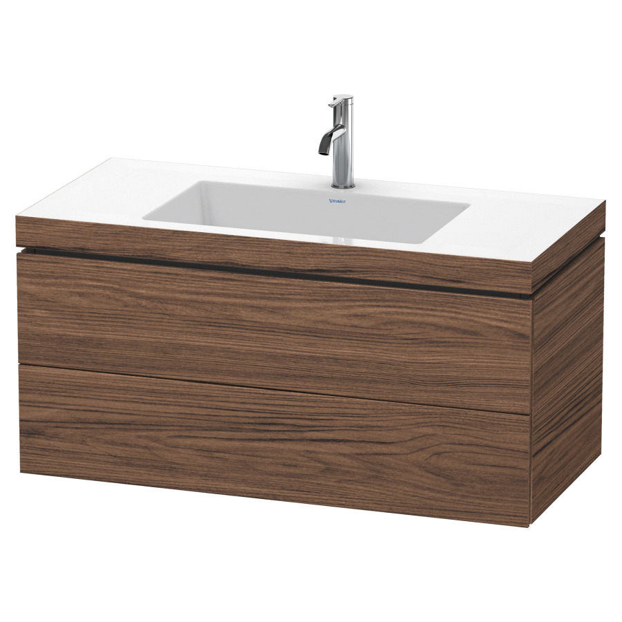 Combination de lavabo L-CUBE
C-BONDED
100,0 x 50,0 x 48,0 cm
élément à 2 tiroirs
avec lavabo Vero Air
100 x 48 cm, avec siphon gain
de place